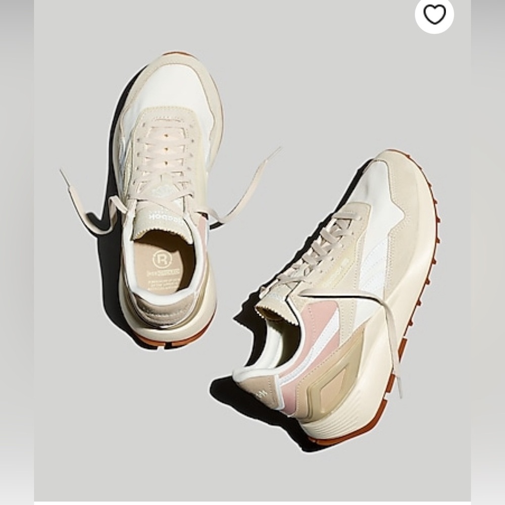 Madewell x Reebok Unisex Size 8.5 Trainers, Tan/White